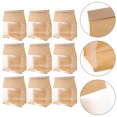 thumbnail image 1 of Minkissy 50Pcs Bread Bag Paper Beige with Window for Take Out Orders and Parties, 1 of 5
