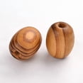 thumbnail image 2 of 200 pc Wood Beads Lead Free Drum BurlyWood 25mm long 18.5mm thick hole: 5mm, 2 of 2