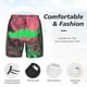 thumbnail image 3 of Balery Neon Desert Moon Bañador para hombre, shorts de playa de secado rápido con entrepierna y forro de compresión-Large, 3 of 6