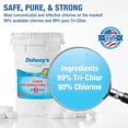 thumbnail image 6 of Doheny’s 3-Inch Stabilized Chlorine Tablets for Sanitizing Swimming Pools | 99% Pure Tri-Chlor, 90% Available Chlorine | Long-Lasting, UV-Protected, Slow-Dissolving | Individually Wrapped 10lb Bucket, 6 of 9