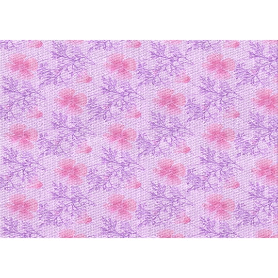 Ahgly Company Machine Washable Indoor Rectangle Transitional Violet Purple Area Rugs, 2' x 3'
