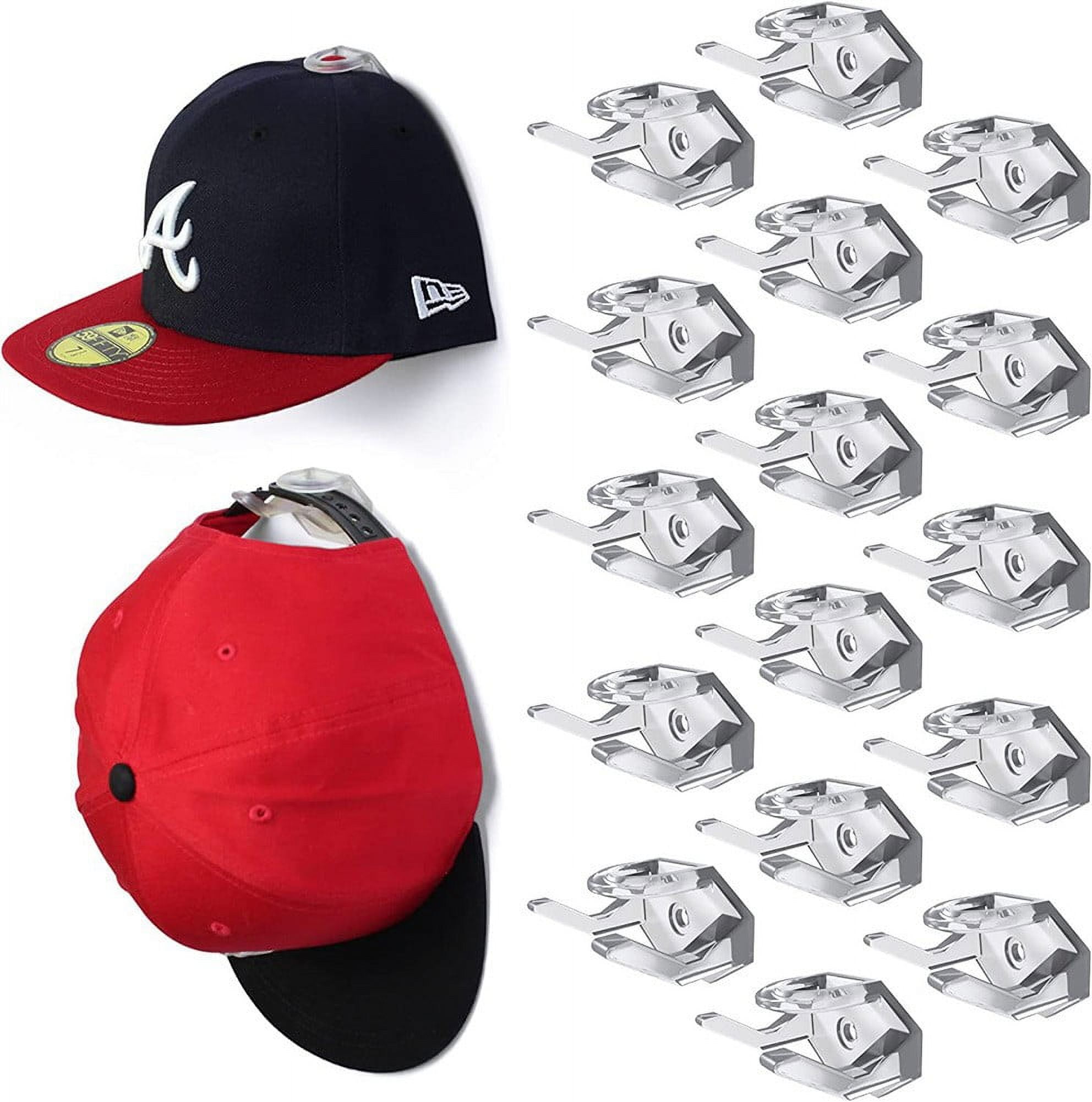 5/8pcs Adhesive Hat Rack Display Hooks for Wall Door Baseball Cap