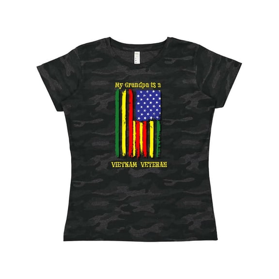 Inktastic My Grandpa is a Vietnam Veteran Women's T-Shirt