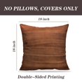 thumbnail image 2 of LALILO Throw Pillow Covers Wood Old Wood Walnut Dark Brown Smooth Surface Cushion Cover 18" x 18", 2 Pack, 2 of 6