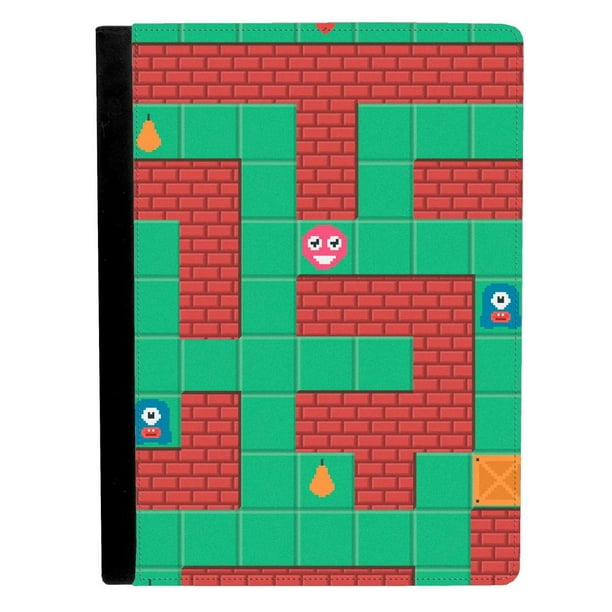 Image Of Video Game Inspired Image with Funny Characters Apple iPad Pro   Inch Leather Flip Tablet Case 