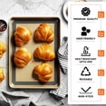 thumbnail image 5 of Silicone Baking Mats Half Sheet Non Stick for Oven Reusable 4 Pack - Thick Heavy Duty Silicone Baking Mat Cookie Sheet 1/2 Size for Macaron & Pastry - Half Size Rectangular Cooking Oven Liner Pad, 5 of 6