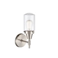thumbnail image 3 of 447-1W-SN-G312 Innovations Lighting Dover - 1 Light Wall Sconce-11.75 Inches Tall and 4.5 Inches Wide-Satin Nickel Finish-Clear Glass Color, 3 of 3