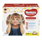 Huggies Simply Clean Fragrance Free Baby Wipes Refill, 648 ct