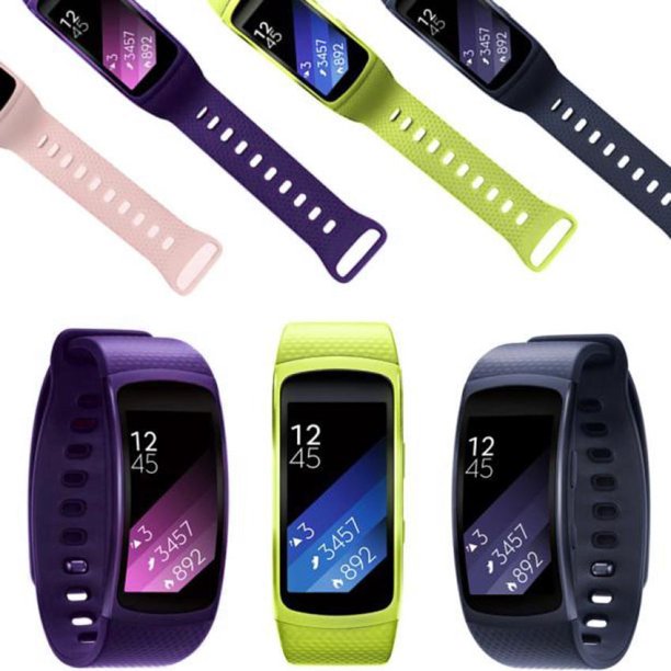 Gwong Electrónica Reemplazo ajustable Sofá Silicona Silicona Correa de muñeca para Galaxy Gear Fit 2