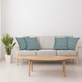 thumbnail image 4 of Ambesonne Retro Throw Pillow Cover 4 Pack, Chevron Effects, 24", Earth Yellow Petrol Blue, 4 of 6