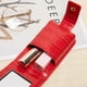 thumbnail image 1 of Estuche Portátil Para Lápiz Labial Con Espejo Para Monedero Organizador De Lápiz Labial De Cuero PU Se Adapta A 3 Lápices Labiales Estuche De Maquillaje Para Viaje ANGGREK Oro, 1 of 8