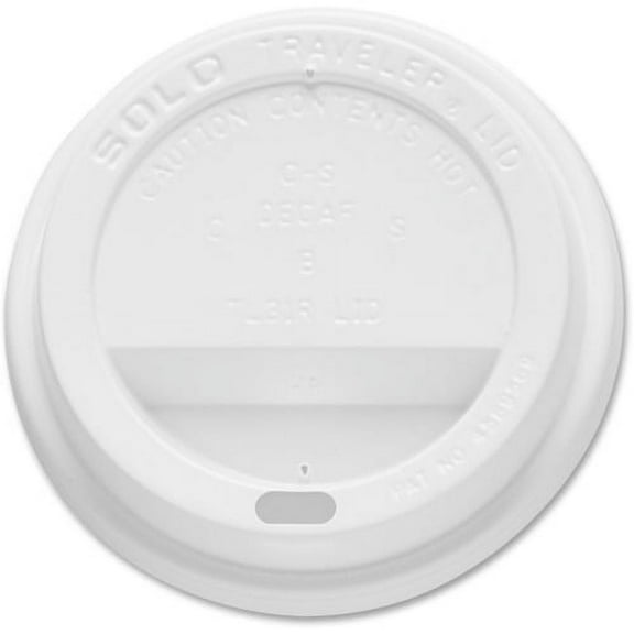 Solo Cup Hot Traveler Cup Lid 100/Pack - White
