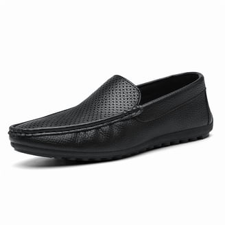 Eloshman Mens Loafers Slip On Loafer Leather Casual Walking  display picture 1