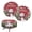 Christmas Snowman Print, variant on HUIACONG With Elastic Bands Round Bar Stool Seat Covers for Vanity Hotel, Polyester Washable Bar Chair Covers with Stretch
