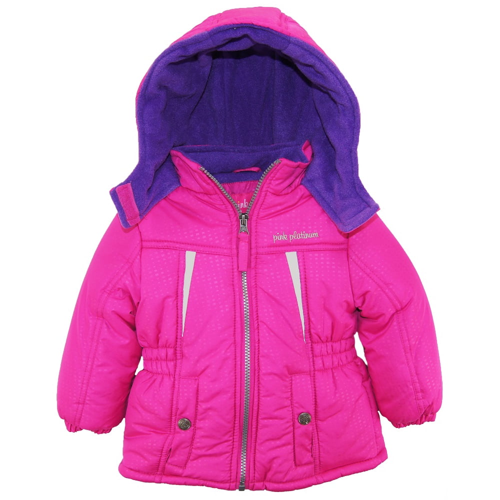 Pink Platinum Pink Platinum Little Girls' Heavyweight Winter Puffer