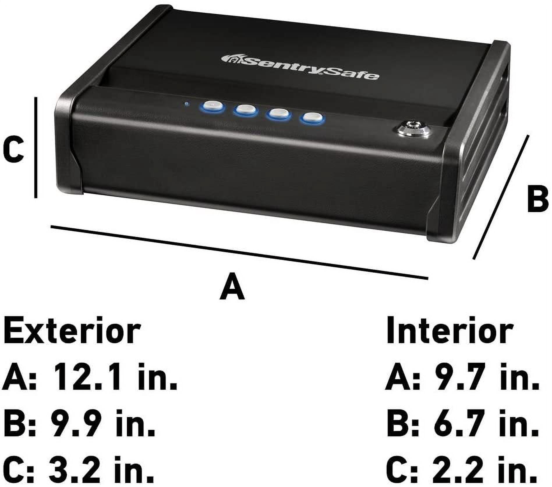 SentrySafe QAP1E Gun Safe with Digital Keypad, 0.08 cu ft