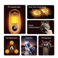 thumbnail image 3 of 1000W Portable Heater Mini Electric Heater Room Space Heater Warm Heating Fans for Hand Foot ,Fast Warm Air Delivery, 3 of 6