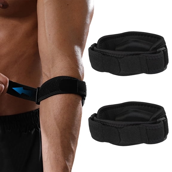 BESTSKY 2Pcs Elbow Brace,Adjustable Golfers Elbow Brace,Tendonitis Elbow Brace for Tennis,Fitness