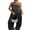 Black, variant on Rdhnmea Women Satin Tube Top Pants Set 2 Piece Backless Bandeau Tube Top Wide Leg Long Pants Aesthetic Clothes Y2k Clubwear Party Streetwear