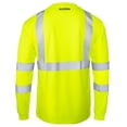 thumbnail image 3 of Jorestech Camiseta De Seguridad Reflectante Alta Visibilidad Manga Larga Amarillo/Lima Ansi Clase 3 Nivel 2 Tipo R Ts-02 (M), 3 of 5