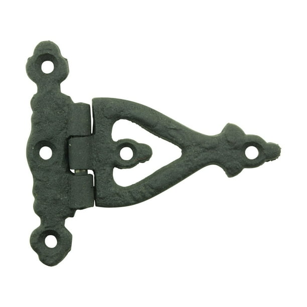 Renovators Supply Door Strap Hinge w/Hardware 3" Black Rust