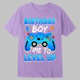 thumbnail image 2 of Bysome Tees for Boys Graphic Print Short Sleeve Crew Neck Tops Summer Comfortable Boys T-Shirt Size 3-4 Years Purple, 2 of 3