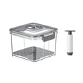thumbnail image 1 of GUOOL Food Storage for Vacuum Sealer Rectangle Organizer Plastic Vacuum Container Grey Grey 1.5L, 1 of 9