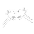 thumbnail image 1 of Boucle d'Oreille Clip, 1 Paire Zircone Pompon Pompon Pompon Pompon Pompon Pompon Pompon Pompon Pompon Pompon Pompon Pompon Pompon Précision, 1 of 14