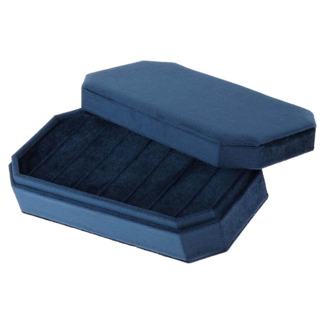 Rings Display Holder with Lid Container Velvet for Multiple Bracelet Rings Showcase Display Rings option 6