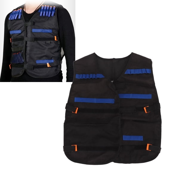 Chaleco Negro De La Chaqueta De Los Niños, Chaleco Al Aire Libre De Los Niños Cómodos Del Paño De Oxford De La Malla Para Los Juegos De Tiro