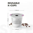 thumbnail image 2 of Stainless Steel Reusable K Cup Reusable K CUPS Coffee Filter Refillable Single Coffee Cup for K Eur, 2 of 4
