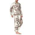 thumbnail image 2 of Lsque Two Cowboys Riding Horses In The Desert Pattern Long Sleeve Pajama Set for Men - Soft 2-Piece Sleepwear and Loungewear Set with Pockets, Comfy Nightwear-Large, 2 of 7