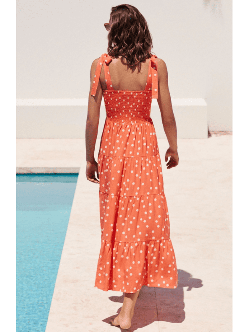 summer boho dresses 2024 Kalavika 2024 Women's Summer Boho Spaghetti Strap A Line Beach Long Maxi Dress, Size: Large