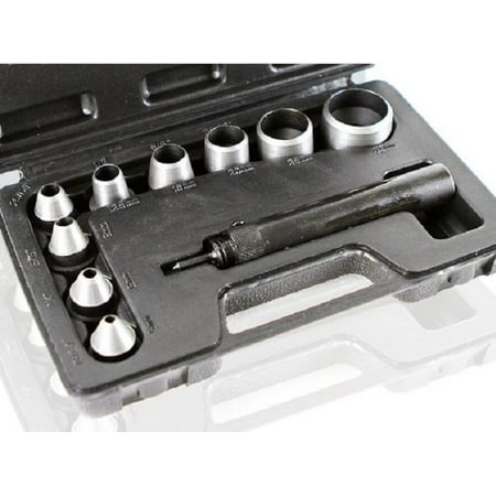 Generic Punch - 10pc Hollow Punch Set Leather Rubber Copper Gasket Tool Kit W Case New , Hollow Punches Make Clean Holes In Gaskets; Leather; Plastic; Rubber; Vinyl; And.., By Generic
