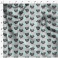 thumbnail image 4 of Soimoi Green polyester Crepe Fabric Wolf & Landscape Nature Print Fabric by the Yard 42 Inch Wide, 4 of 5