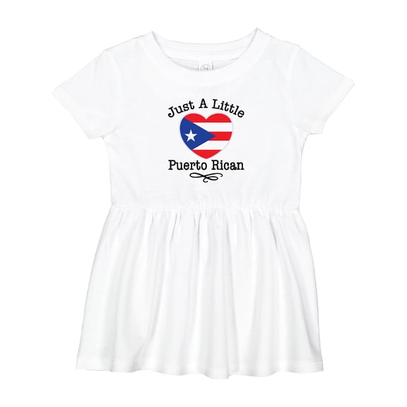 Inktastic Just a Little Puerto Rican Girls Baby Dress