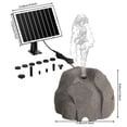thumbnail image 2 of Outdoor Bird Bath with Solar for Garden Patio Yard Polyresin Design Attract, 2 of 6