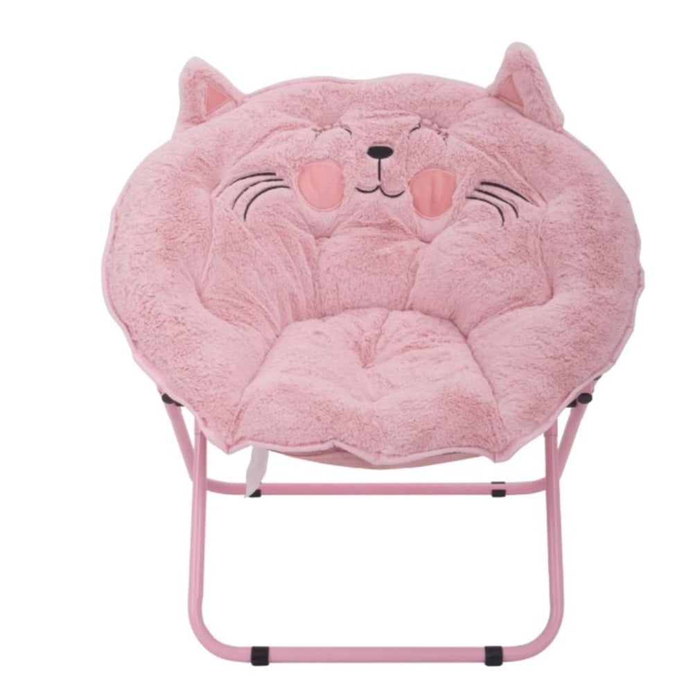 Mainstays Kids Character Saucer Chair – Cat, Pink