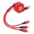 thumbnail image 1 of Cable, cable de carga telescópico 3 en 1 tipo cable C para IOS de alta capacidad, 1 of 9