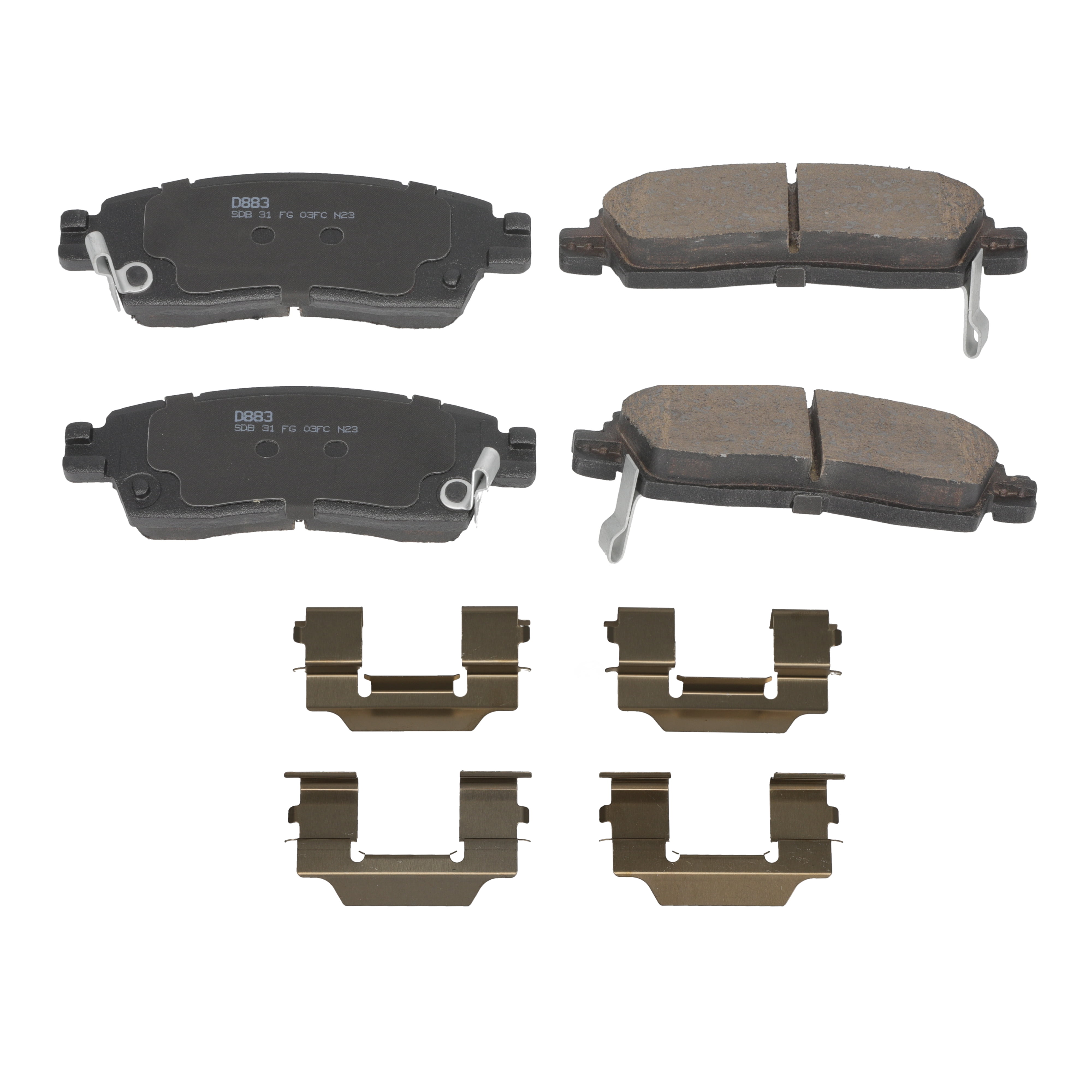 Winstop Brake Pad Set, Rear WS.0883.0.C, Chevrolet Traverse 2017-2009