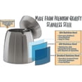 thumbnail image 5 of Outdoor ashtray with lid - Stainless steel windproof black cigarette tray, 5 of 5