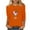 Orange, variant on Lolmot Christmas Shirts for Women Santa Wine Glass Graphic T-Shirt Christmas Party Bash Letter Print Round Neck 3/4 Sleeve Holiday Tops