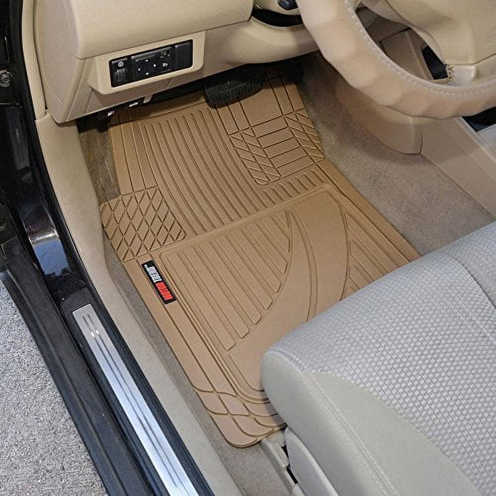 Motor Trend FlexTough Performance All Weather Rubber Car Mats with Cargo  Liner - Full Set Front & Rear Floor Mats for Cars Truck SUV, Automotive  Floor