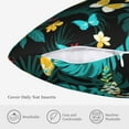 thumbnail image 5 of ZICANCN Tropical Simple Flowers Throw Pillow Covers, Bed Couch Sofa Knit Decorative Pillow Covers for Living Room Farmhouse, 18"x18", 5 of 8