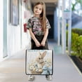 thumbnail image 4 of Zipper Binder Wood Board Bunny Daisy 1.5 Inch Binder Folder Bag with Shoulder Strap and Handle, 4 of 8