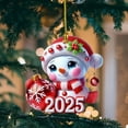 thumbnail image 5 of Sunxin Christmas Decoration Pendant for 2025Christmas Ornament for Baby Boy Girl New Mom Dad Personalized Merry Christmas Ornament 2025, 5 of 9