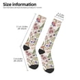 thumbnail image 2 of Naloa Paisley Flowers Thigh High Socks Extra Long Stretchy Sock Women Over Knee High Opaque Stocking Daily Wear, 2 of 6