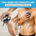 thumbnail image 5 of Shower Scrubber for Body 2-in-1: 2 - Pack High Foaming Body Scrubber Exfoliator for Men, Ergonomic Shower Scrub, Deep Exfoliating Travel Bath Brush Loofah for Women, Durable Skin Wash Tool, 5 of 9