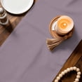thumbnail image 3 of Purple Floral Table Runner 36 Inches, Modern Farmhouse Leaves Brown Striped Bed Runner Dresser Scarves Tabletop for Indoor Outdoor Parties/Ceremony/Banquet, 13"x 36", 3 of 9