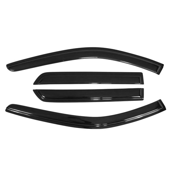 Ikon Motorsports Window Visors Compatible with 11-25 Dodge Durango Acrylic Side Window Vent Deflector Rain Guard 4Pc Set Outside Mount